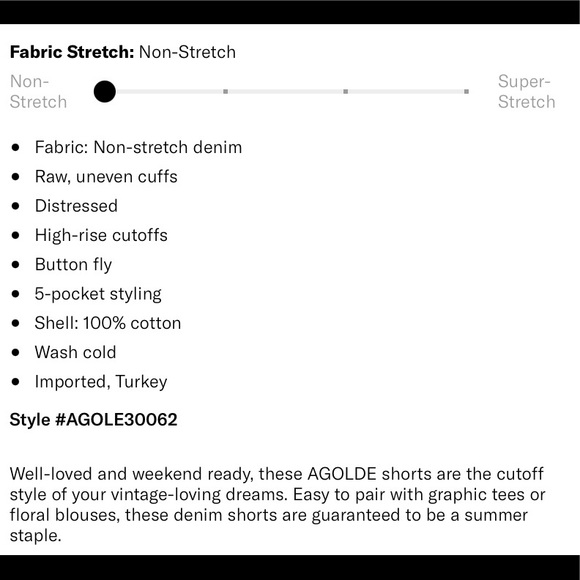 AGOLDE Parker Vintage Cutoff Shorts - Picture 6 of 6